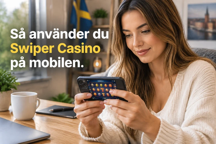 Så använder du Swiper Casino på mobilen